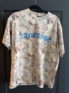 Zanerobe Beige Camo Print Men's T-Shirt